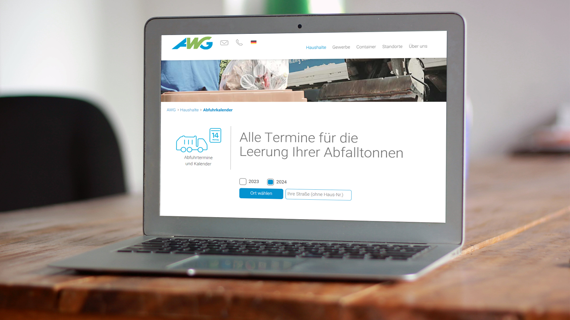 Der Abfuhrkalender 2024 ist online! AWG